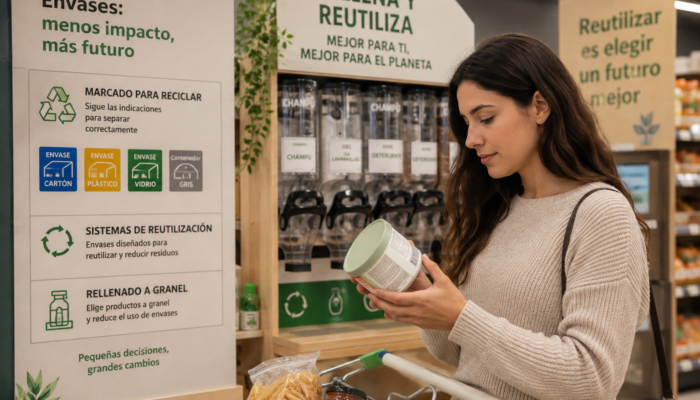 El nuevo Reglamento Europeo de Envases y Residuos de Envases refuerza la protección de las personas consumidoras y avanza hacia envases más sostenibles y circulares